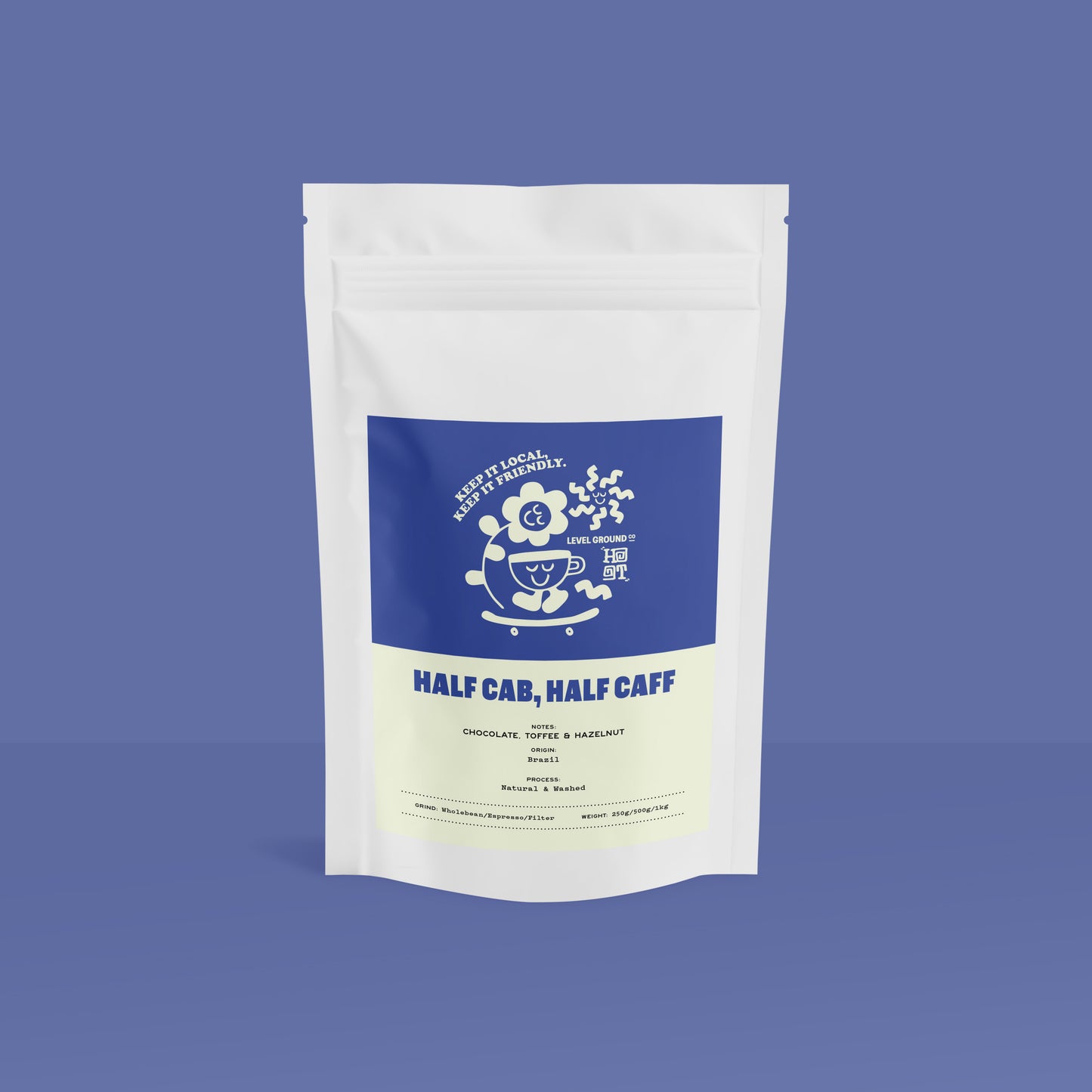 1KG Half Cab, Half Caff Bagged